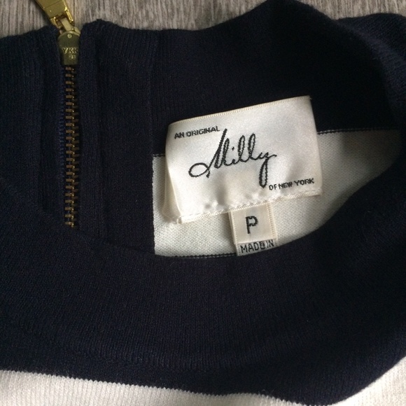 NEW Milly NY Sleeveless Striped Sweater XS (P) - Picture 2 of 6